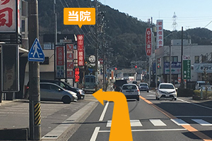 山県市方面から道順3